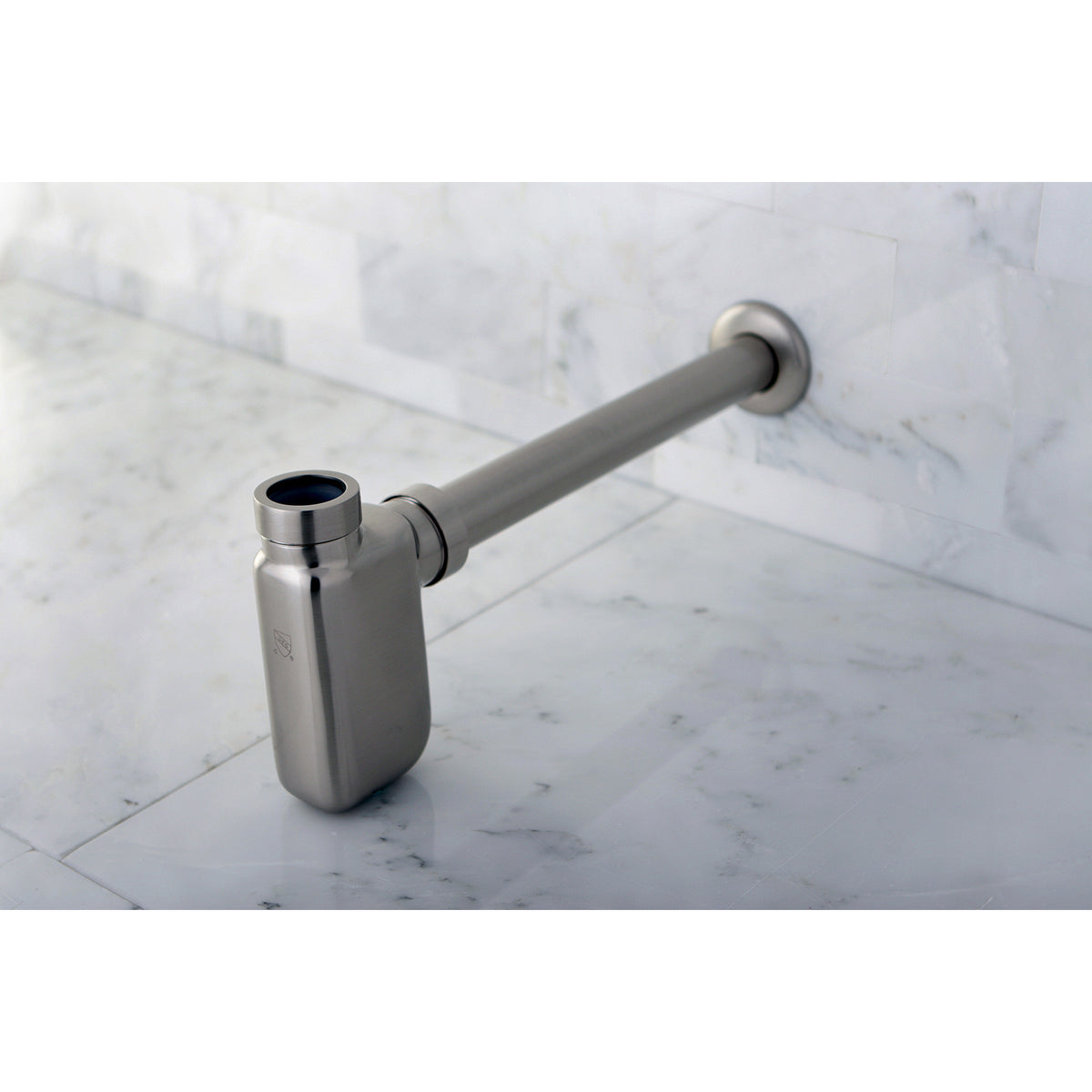 Kingston Brass Bottle-Trap Brass Round Siphon, 1-1/4" O.D., 18 Gauge