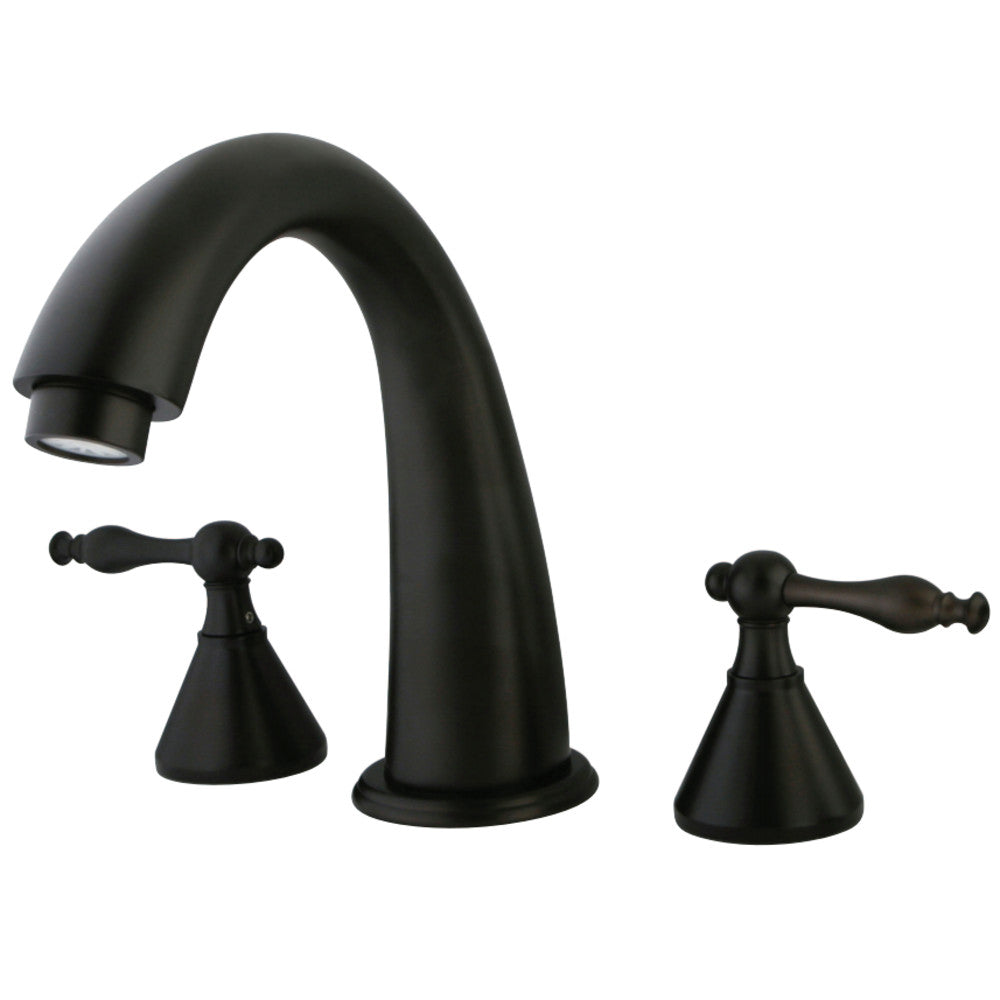 Kingston Brass KS2365NL Naples Roman Tub Faucet, Oil Rubbed Bronze