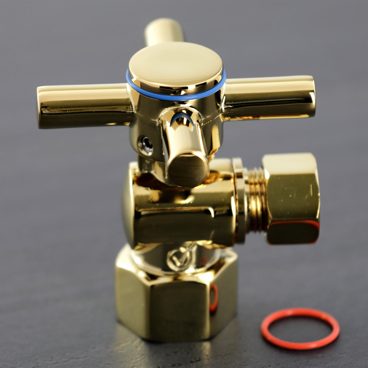 Kingston Brass Concord 1/2" IPS x 3/8" O.D. Quarter Turn Angle Stop Valve
