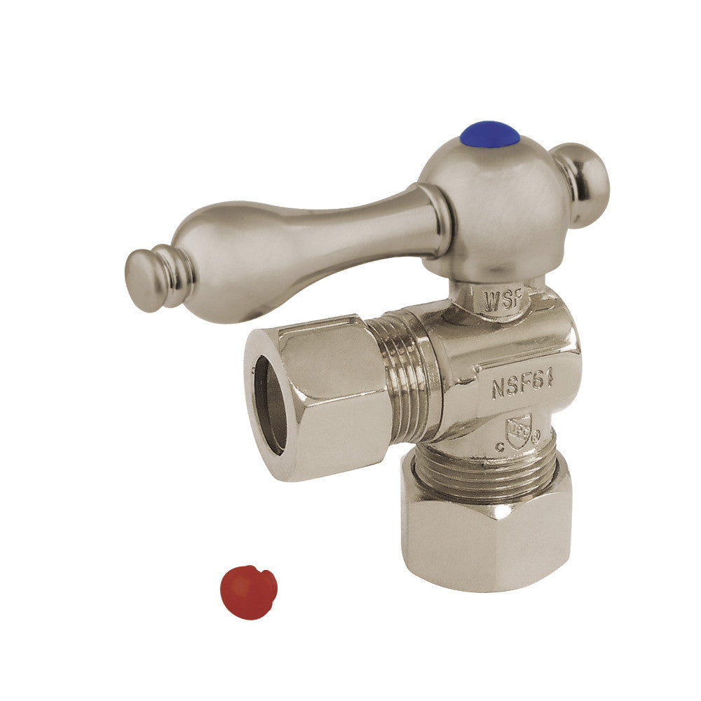 Kingston Brass 5/8" OD Comp X 1/2" OD Comp Angle Stop Valve