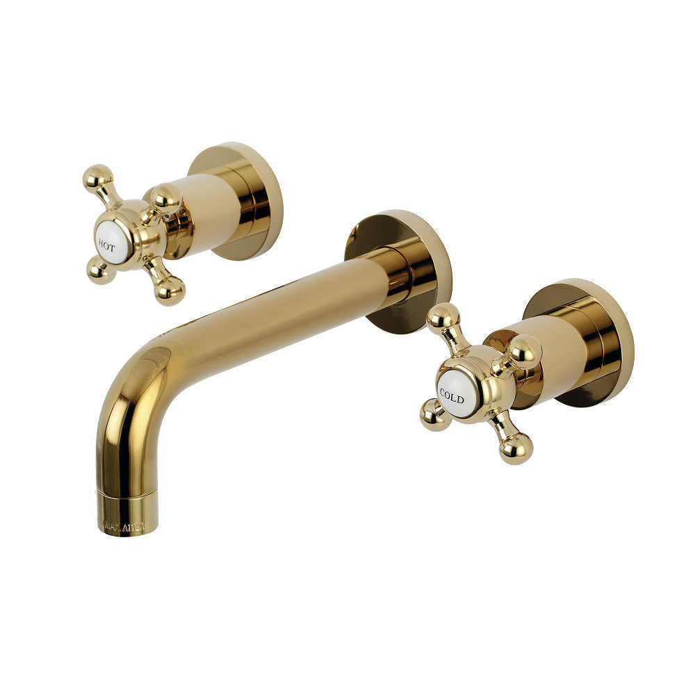 Kingston Brass KS8121BX Metropolitan 2-Handle 8 in. Wall Mount Bathroom Faucet
