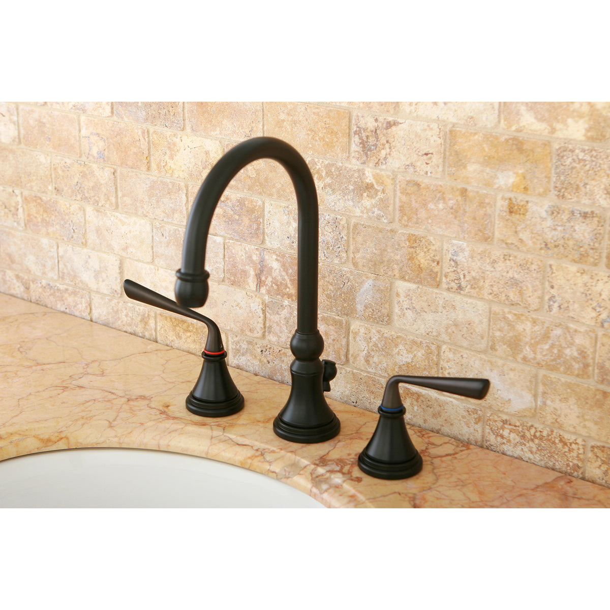 Kingston Brass KS2982ZL 8 in. Widespread Bathroom Faucet
