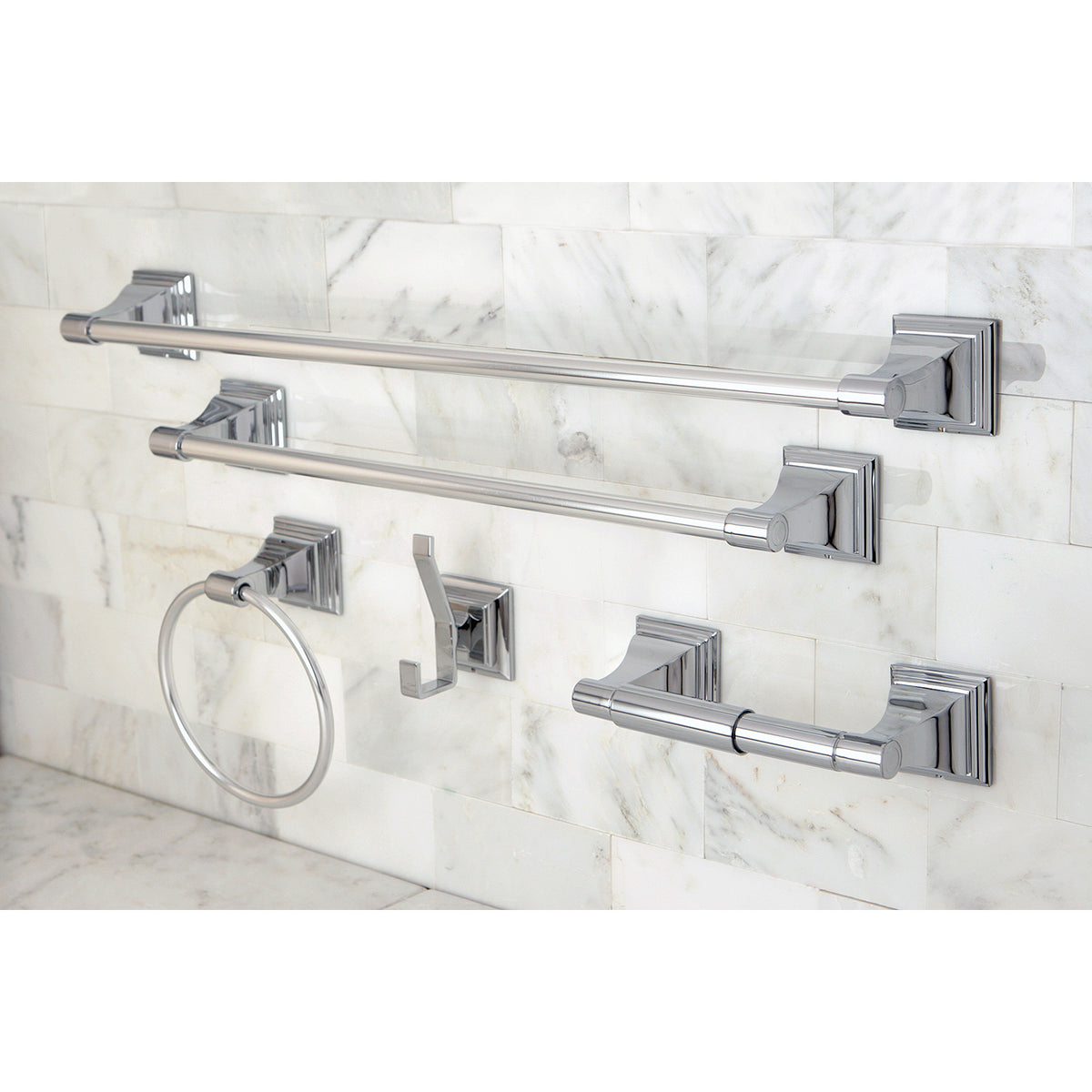 Kingston Brass Monarch 5-Piece Bathroom Accessory Set