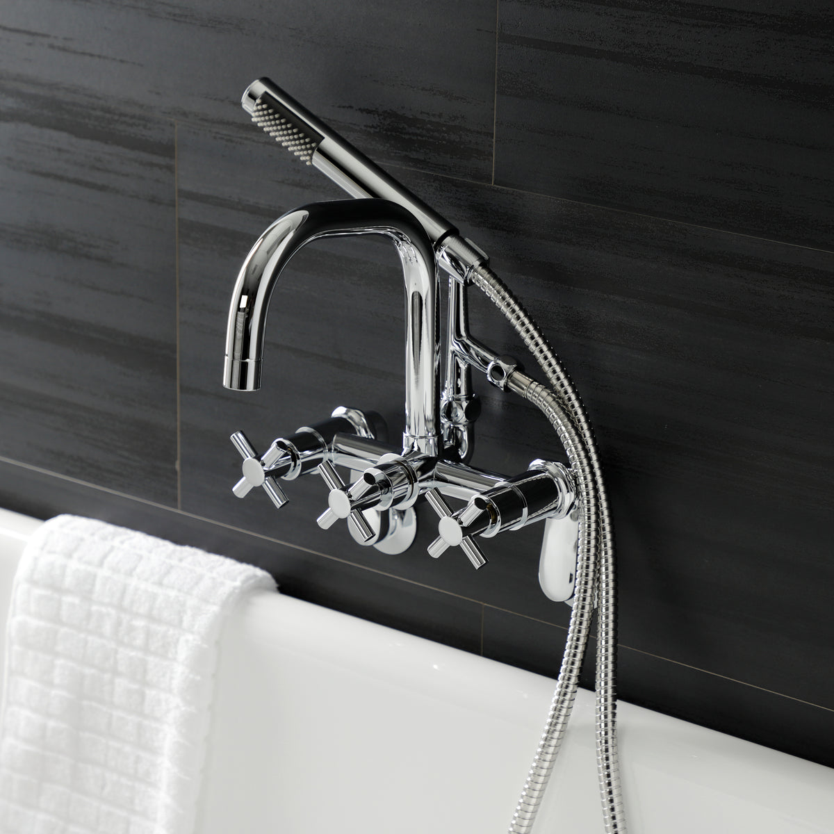 Aqua Vintage Concord Wall Mount Clawfoot Tub Faucet