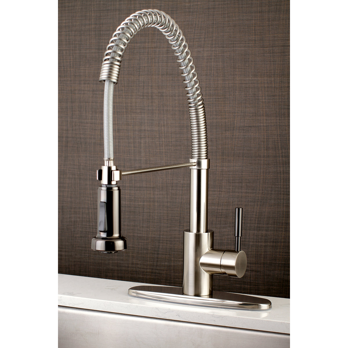 Gourmetier GSY8881DKL Kaiser Single-Handle Pre-Rinse Kitchen Faucet