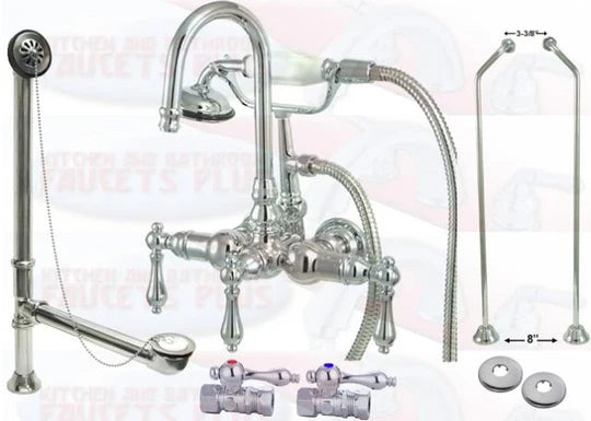Clawfoot Tub Shower Kits & Packages