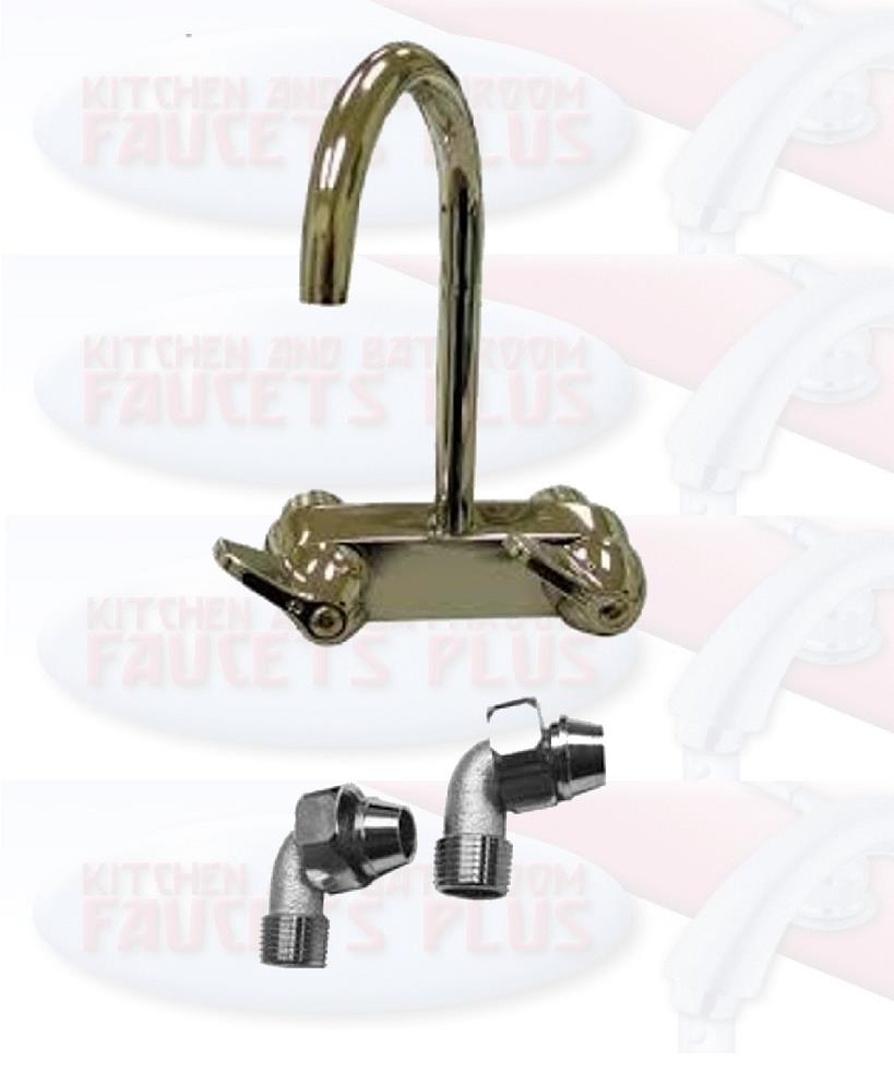 Chrome Clawfoot Tub Gooseneck Style Bath Faucet With Connectors