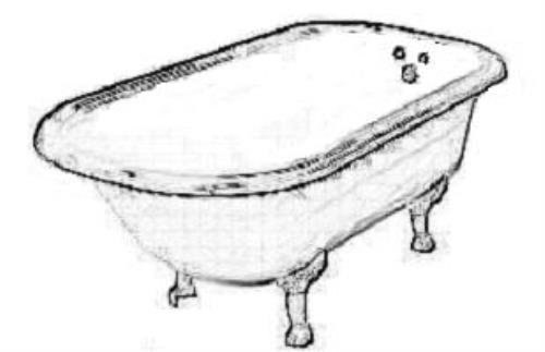 Polished Chrome Vintage Wall Mount Claw Foot Faucet Package