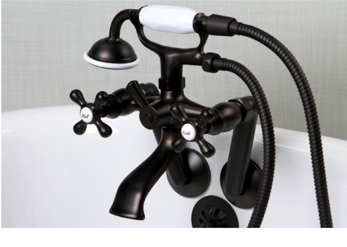 Oil Rubbed Bronze Tub Mount Clawfoot Bathtub Filler Faucet Kit