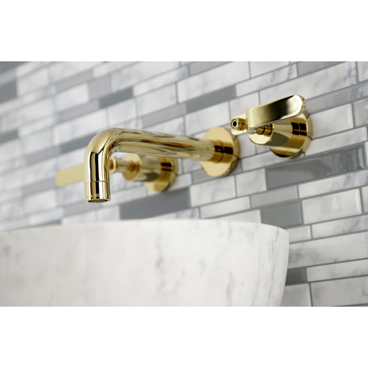 Kingston Brass KS8122KL Whitaker Two-Handle Wall Mount Bathroom Faucet