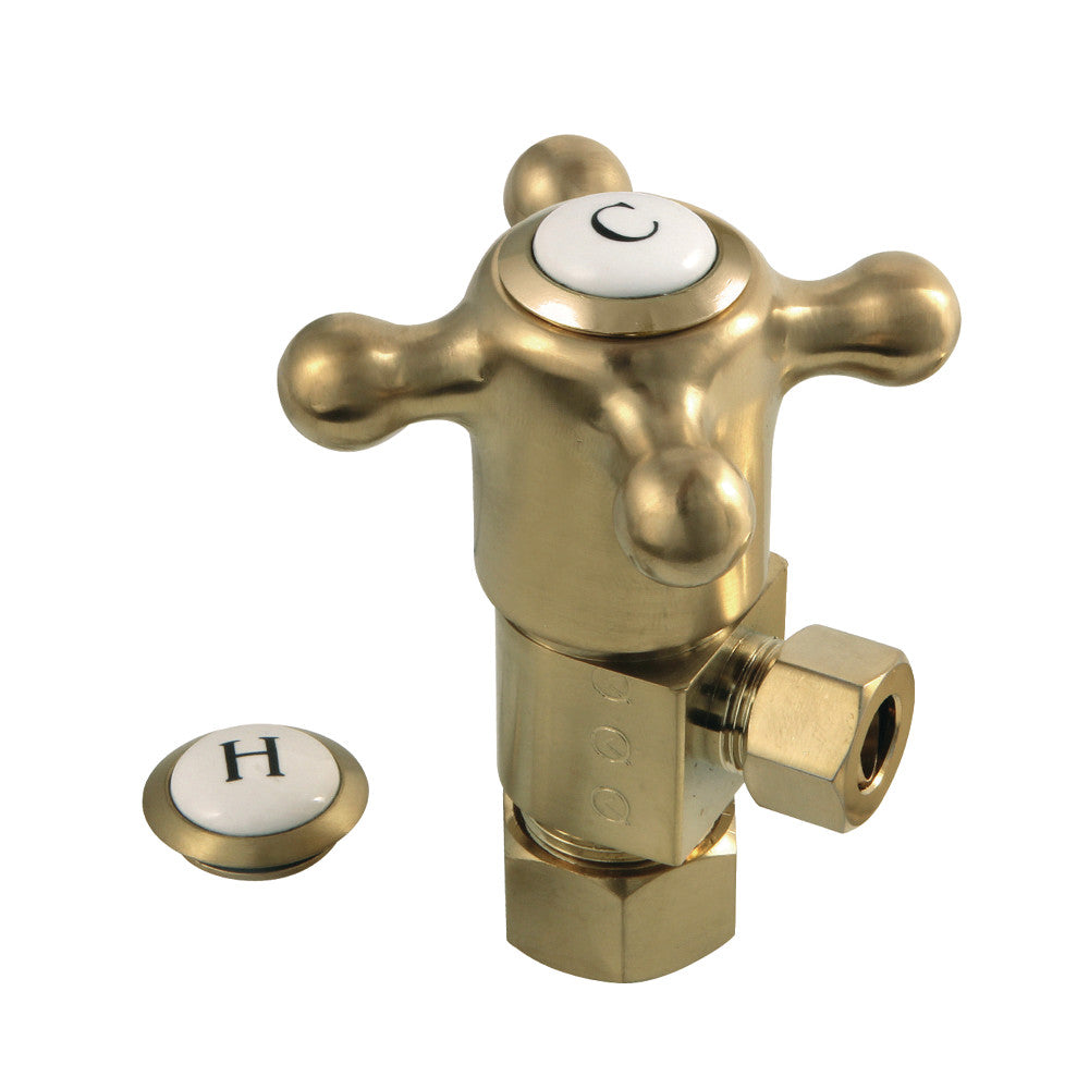 Kingston Brass 5/8&quot;O.D x 3/8&quot; O.D Anti-Seize Quarter Turn Angle Stop