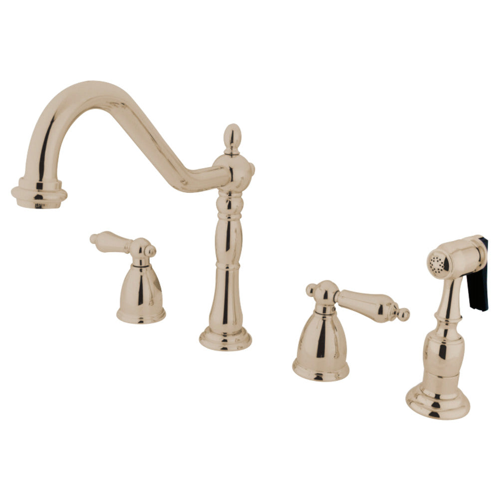 Kingston Brass KB1791ALBS Widespread Kitchen Faucet