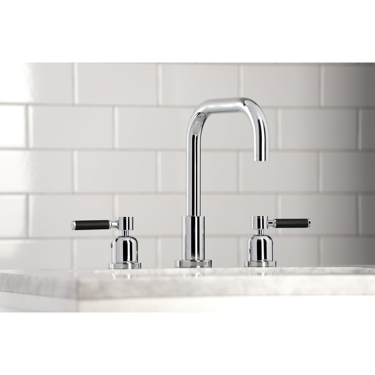 Kingston Brass FSC8930DKL Kaiser Widespread Bathroom Faucet with Brass Pop-Up