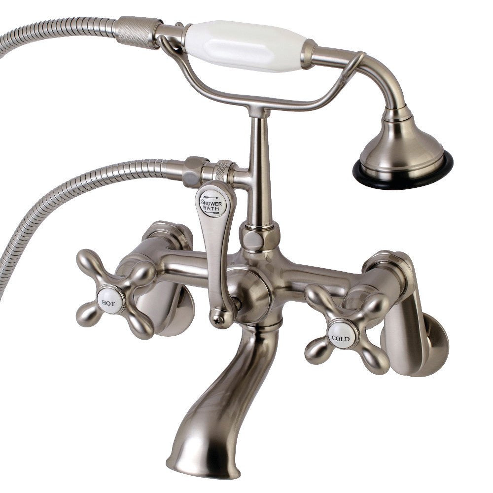 Aqua Vintage Wall Mount Tub Faucet with Hand Shower