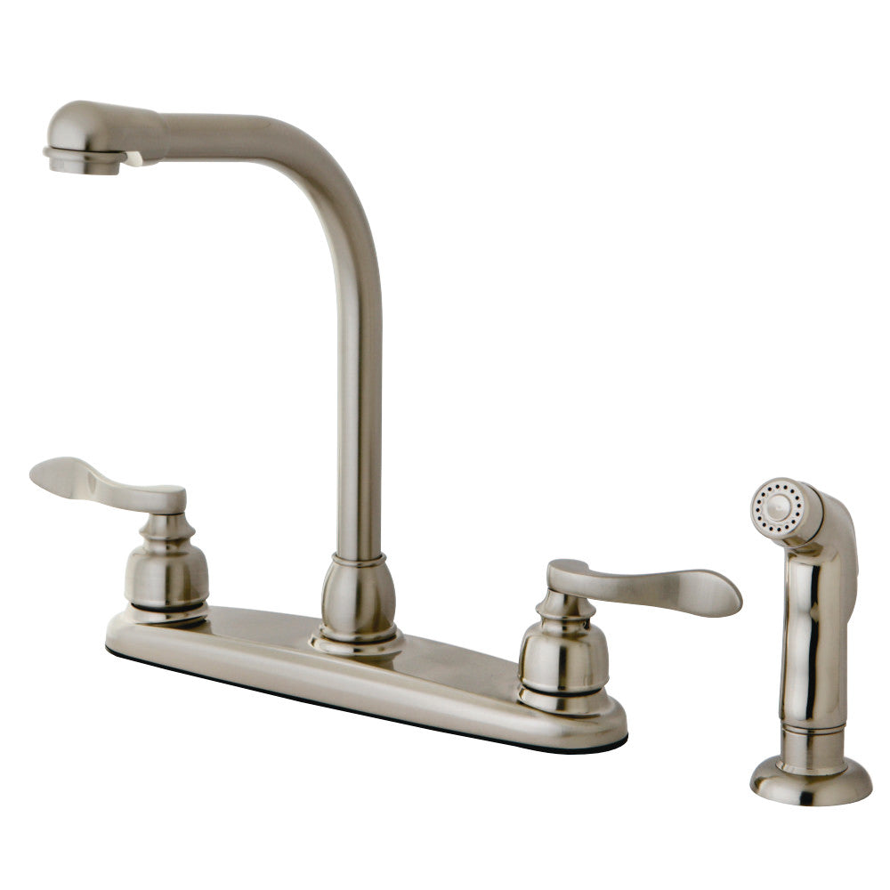 Kingston Brass KB8758NFLSP NuWave French Centerset Kitchen Faucet