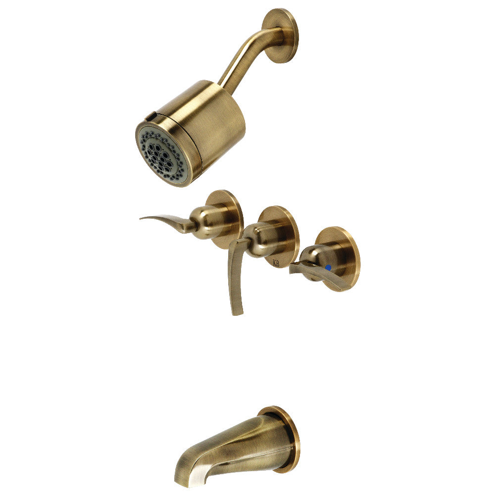 Centurion Three-Handle Tub and Shower Faucet