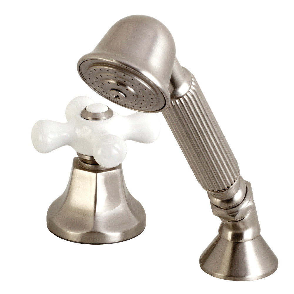 Kingston Brass Deck Mount Hand Shower with Diverter for Roman Tub Faucet