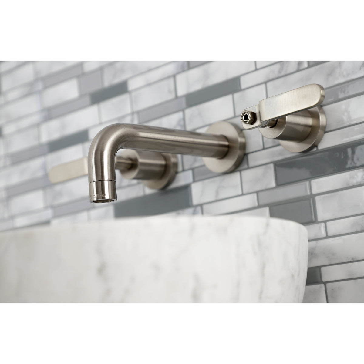 Kingston Brass KS8122KL Whitaker Two-Handle Wall Mount Bathroom Faucet