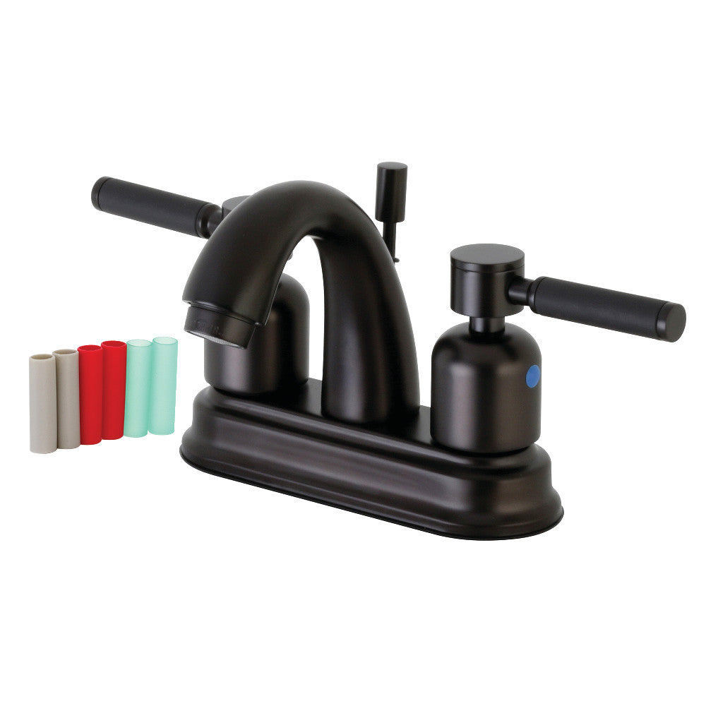 Kingston Brass FB5618DKL 4 in. Centerset Bathroom Faucet