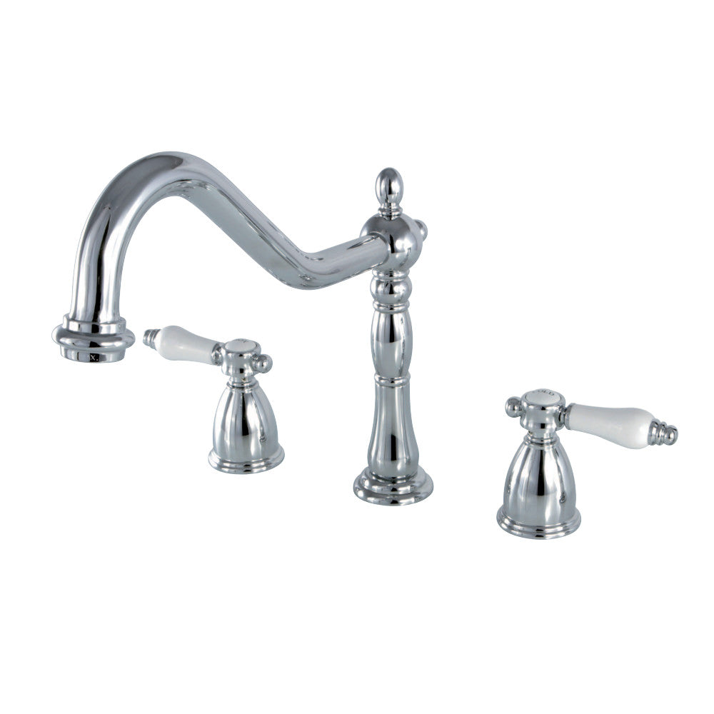 Kingston Brass KB1792BPLLS Widespread Kitchen Faucet