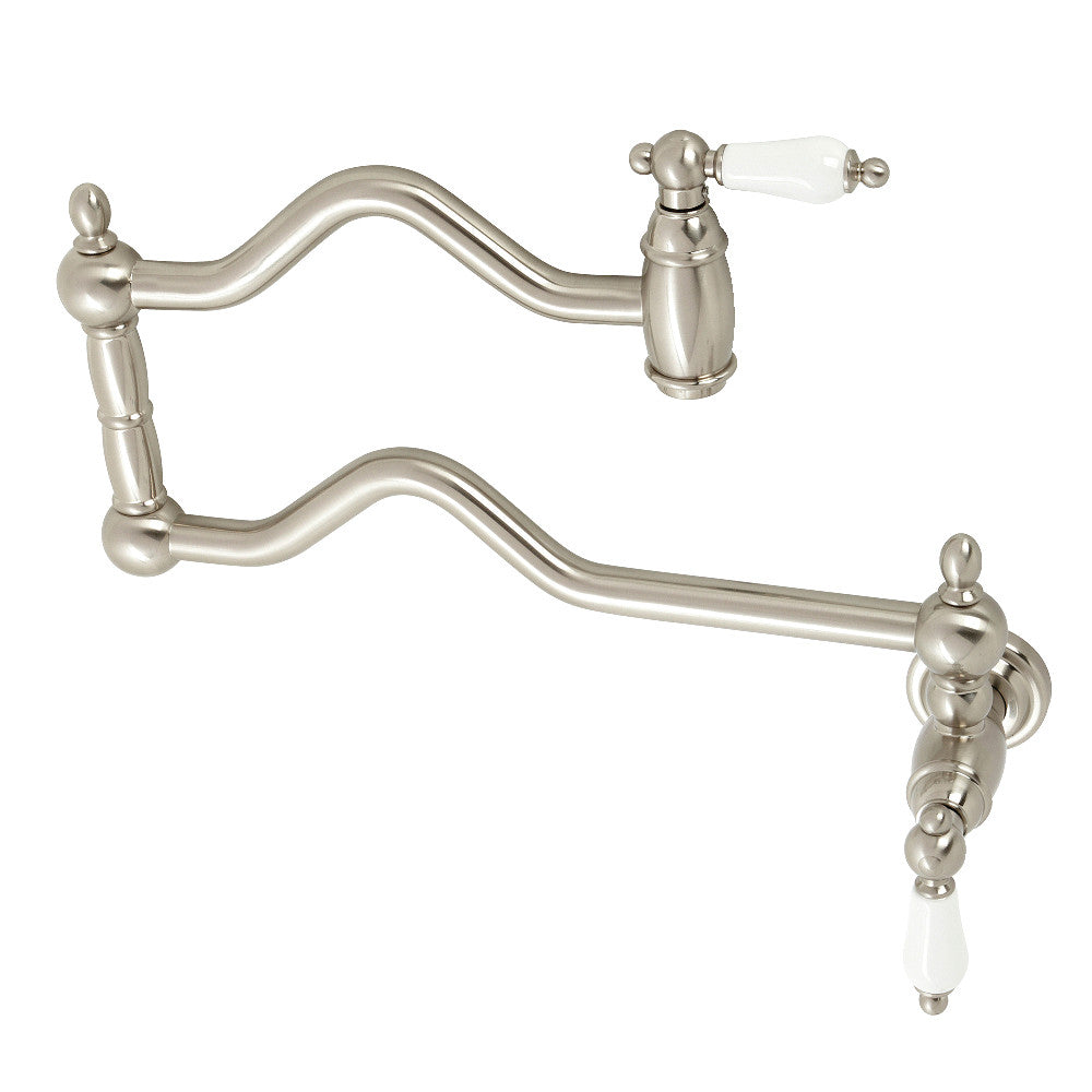 Kingston Brass KS2102PL Heritage Wall Mount Pot Filler