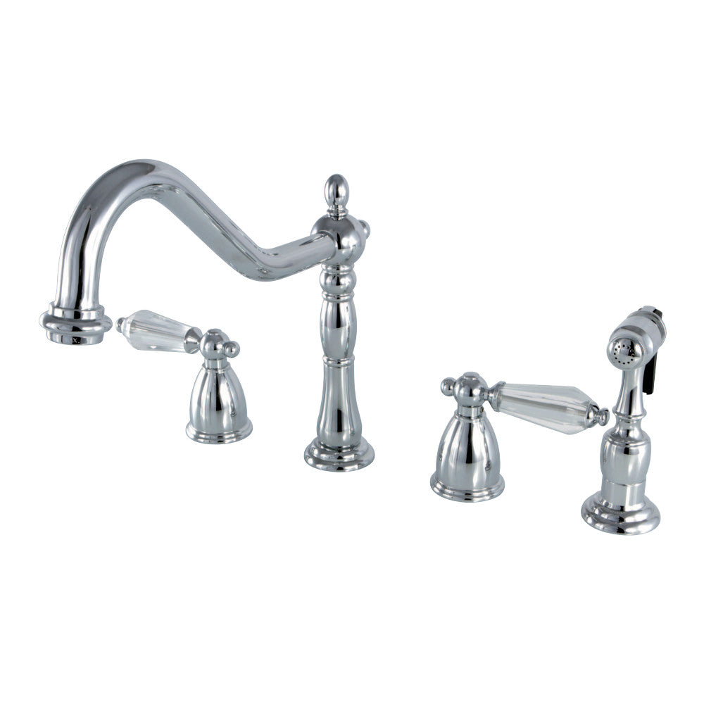 Kingston Brass KB1792WLLBS Widespread Kitchen Faucet
