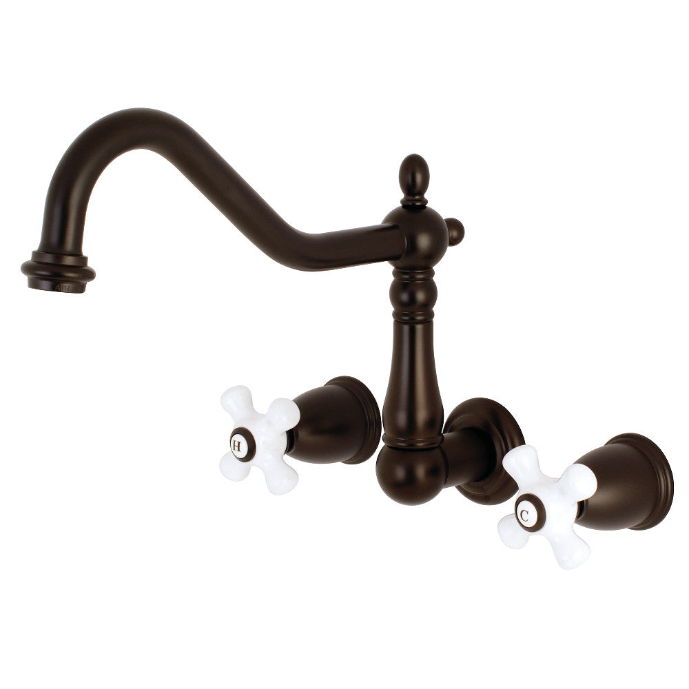 Kingston Brass KS1288PX Heritage Wall Mount Kitchen Faucet