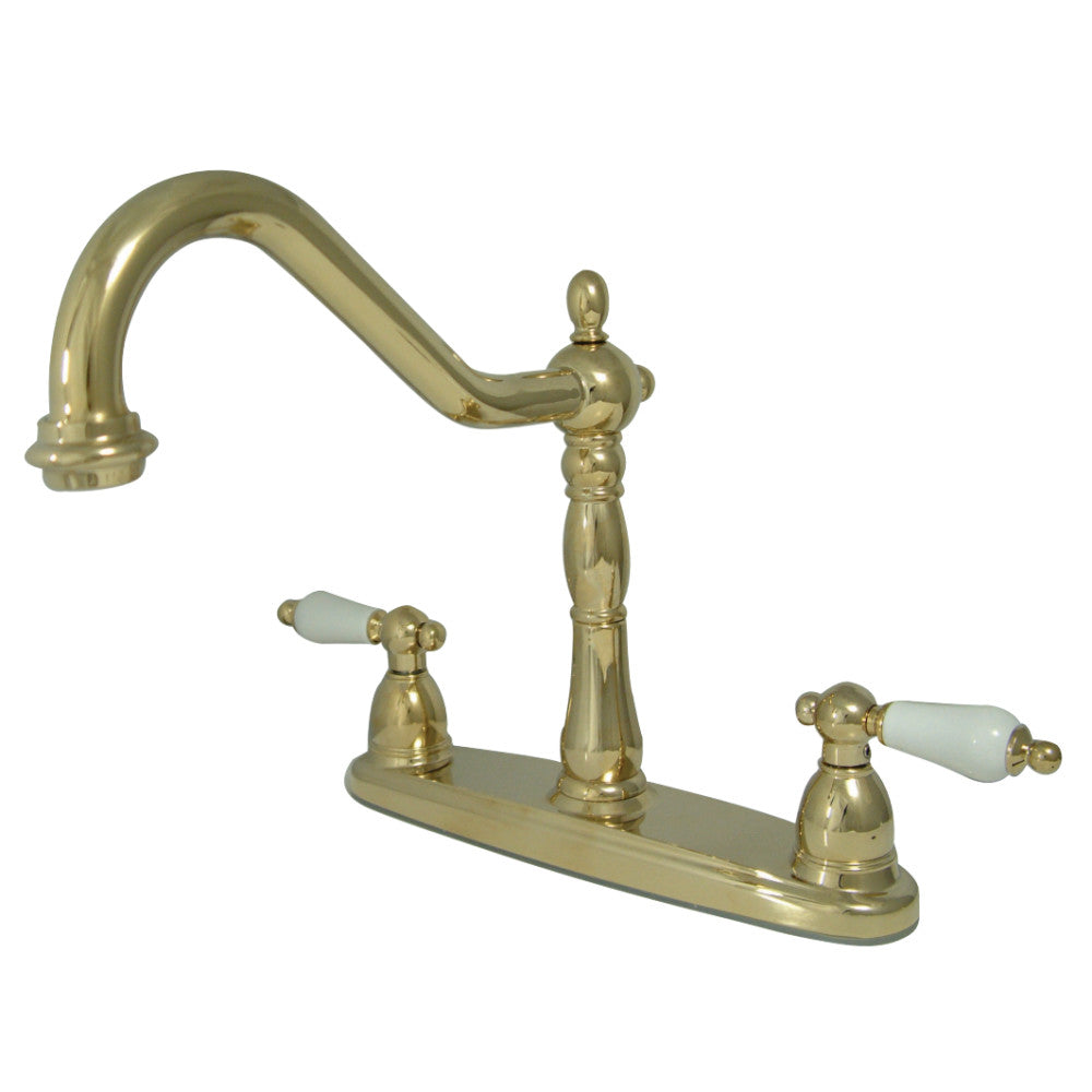 Kingston Brass KB1752PLLS 8-Inch Centerset Kitchen Faucet
