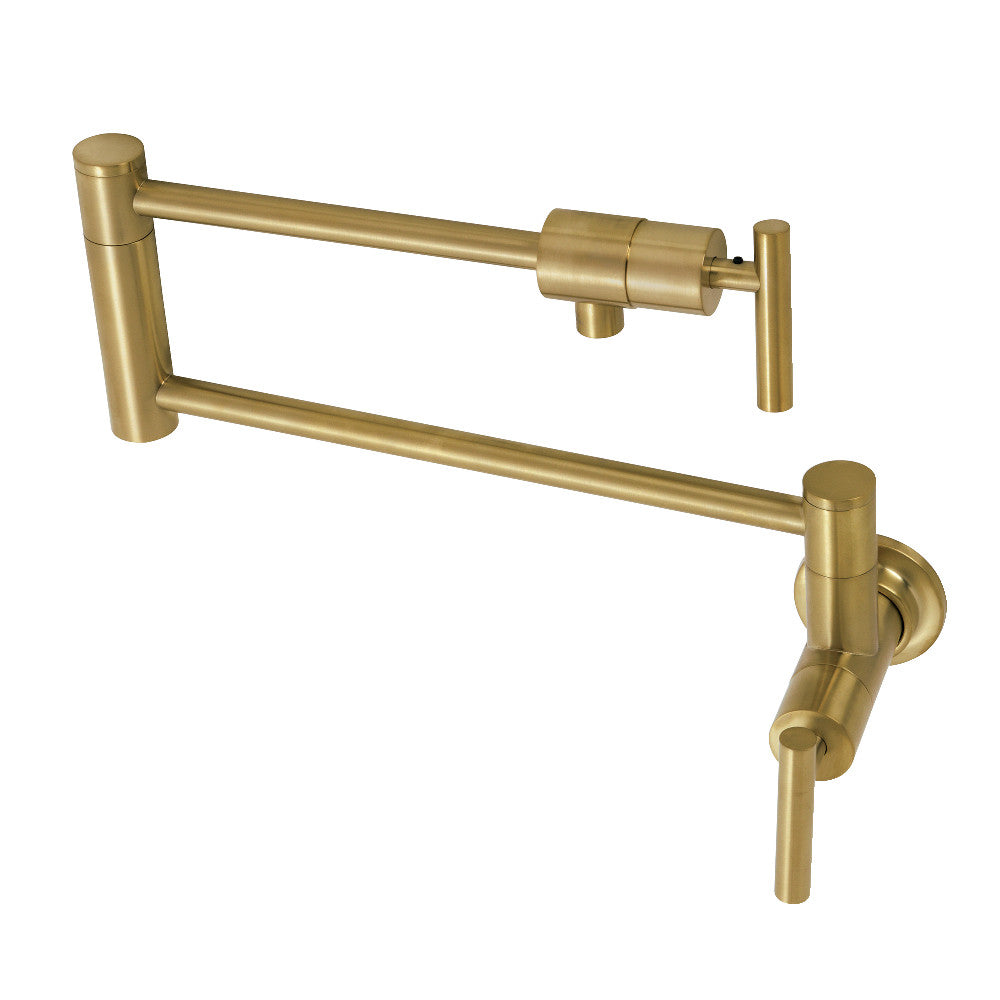 Kingston Brass KS4101CML Manhattan Wall Mount Pot Filler