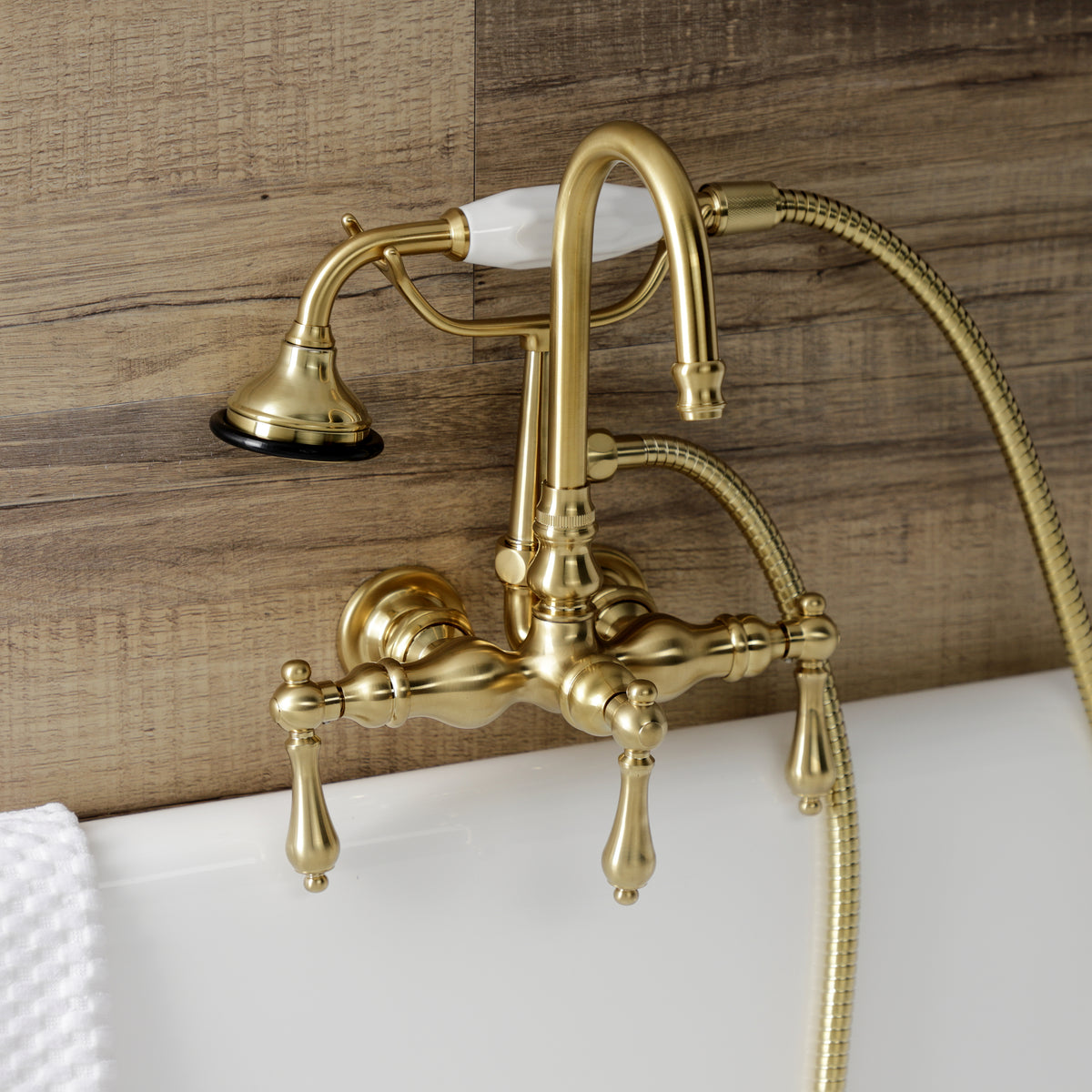 Aqua Vintage Wall Mount Clawfoot Tub Faucet
