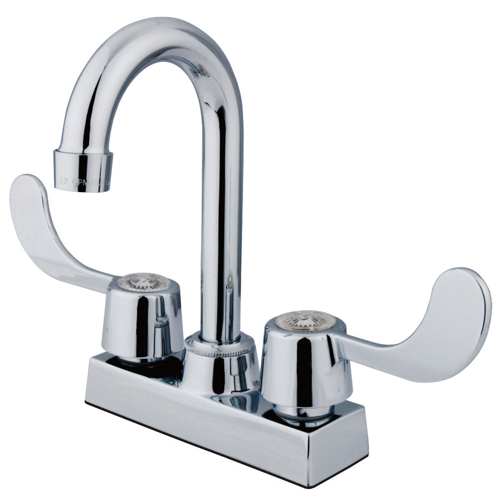 Kingston Brass KB451SN Vista 4&quot; Bar Faucet With Blade Handle