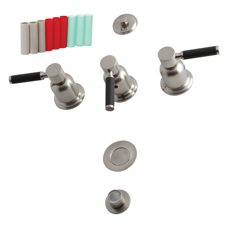 Kingston Brass Kaiser KB6322DKL 3-Handle Bidet Faucet