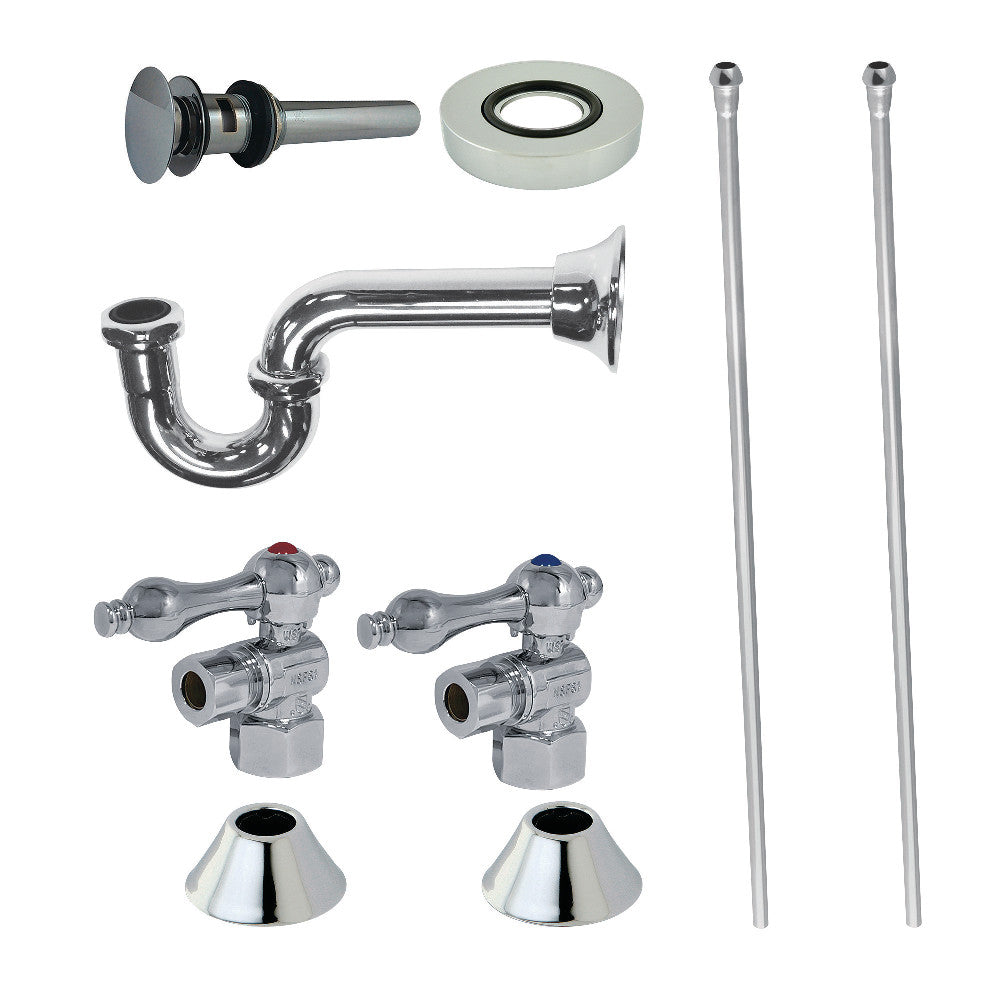 Kingston Brass Traditional Plumbing Sink Trim Kit with P-Trap and Overflow Drain