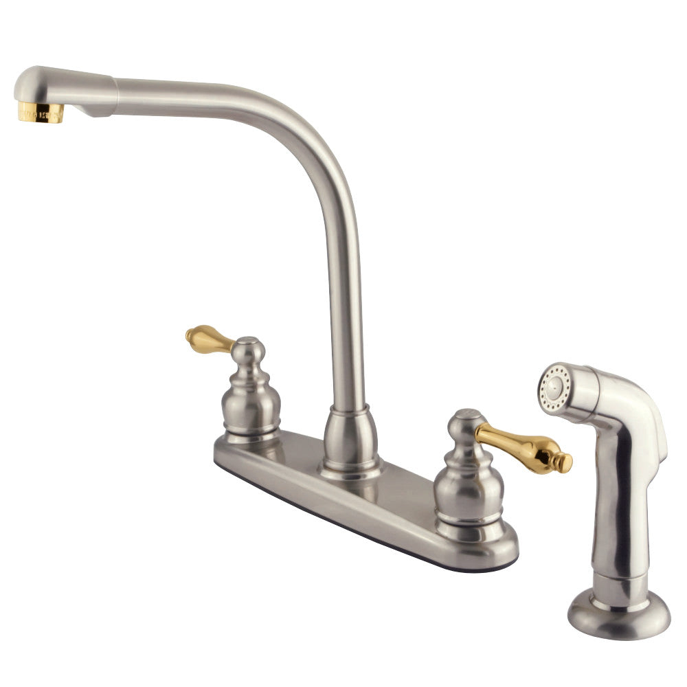 Kingston Brass GKB719ALSP Victorian Centerset Kitchen Faucet