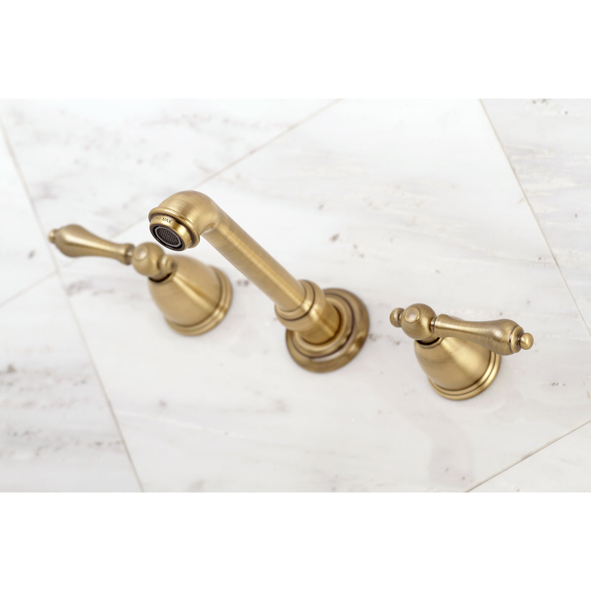 Kingston Brass KS7126AL 8-Inch Center Wall Mount Bathroom Faucet