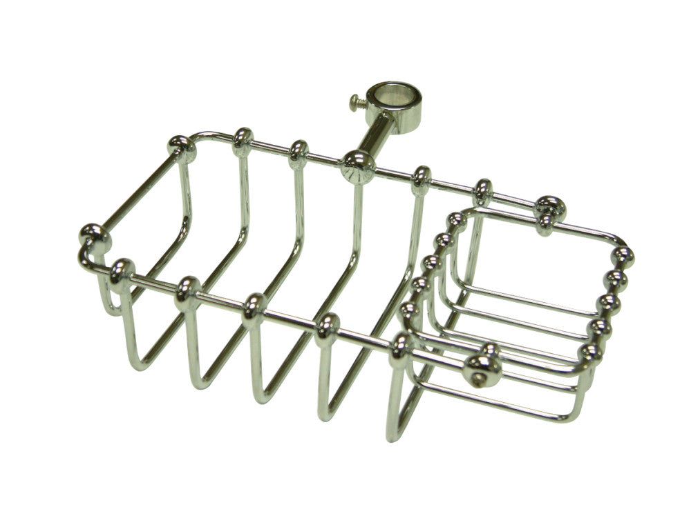 Kingston Brass 7&quot; Riser Mount Soap Basket