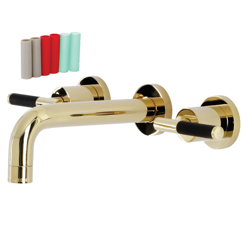 Kingston Brass KS8127CKL Kaiser Two-Handle Wall Mount Bathroom Faucet