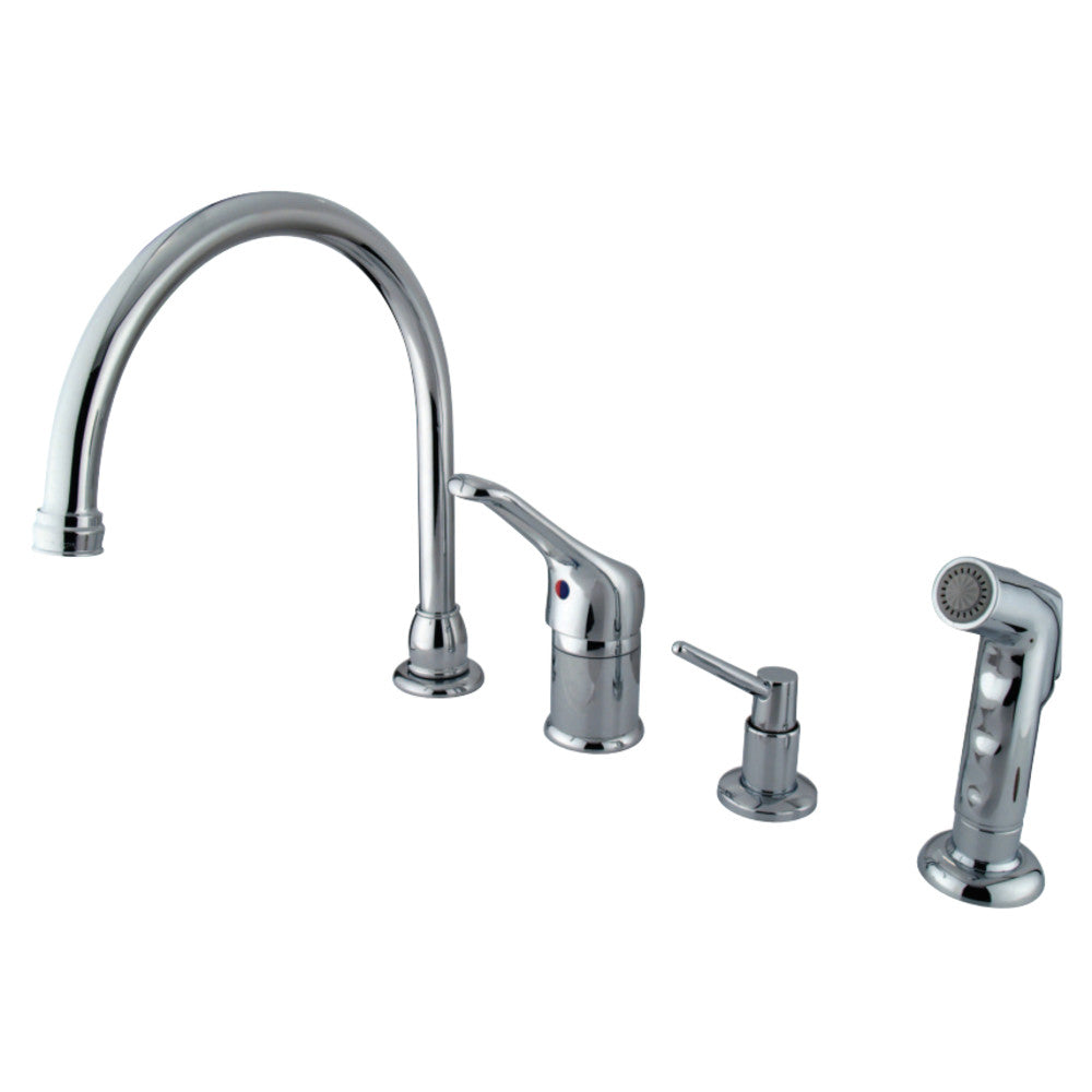 Kingston Brass KB811K1 Single-Handle Widespread Kitchen Faucet