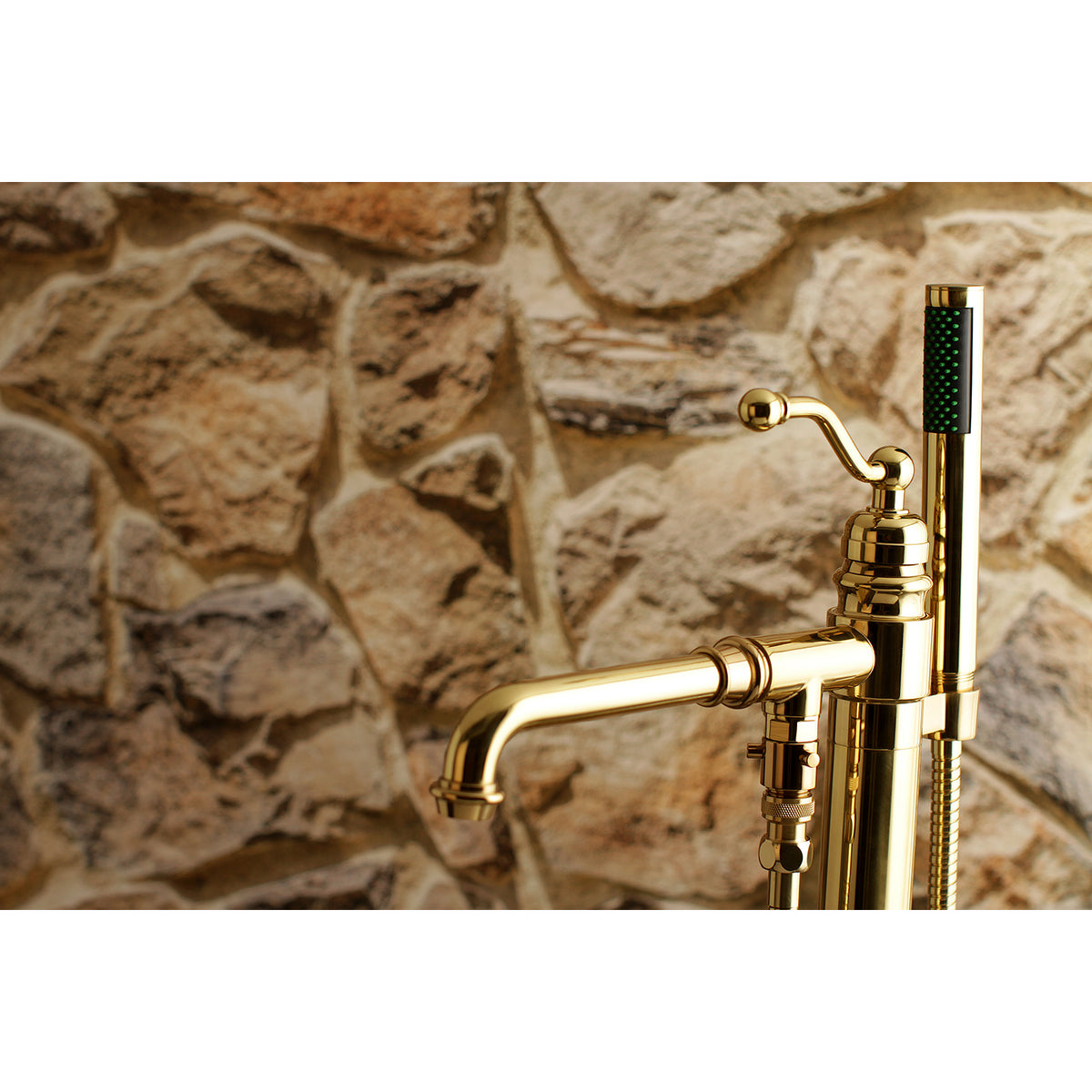 English Country Freestanding Tub Faucet with Hand Shower