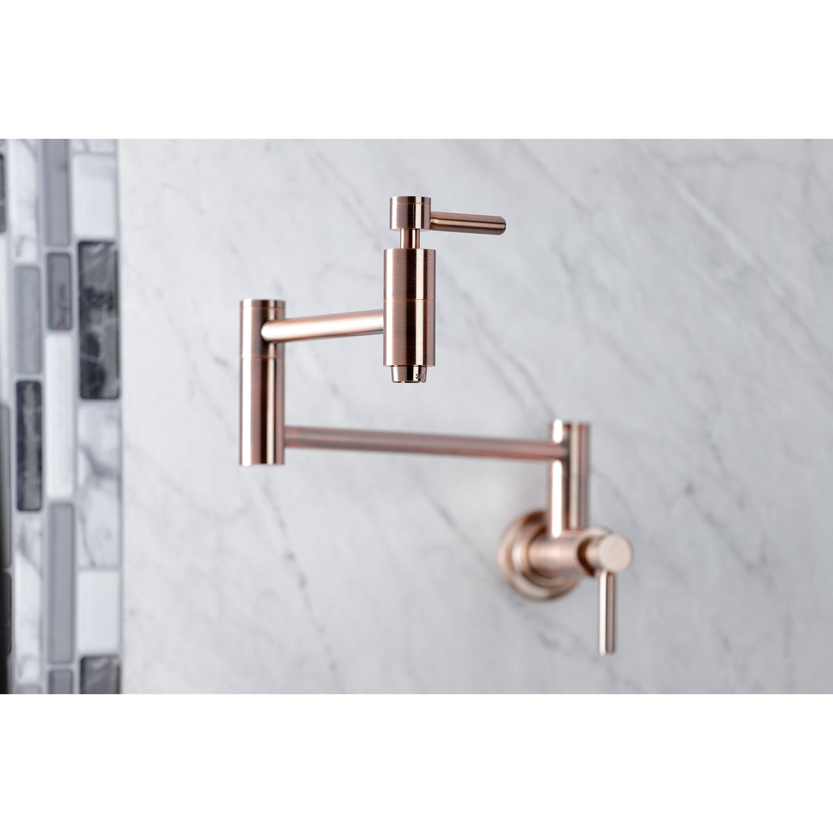 Kingston Brass KS8107DL Concord Wall Mount Pot Filler Kitchen Faucet