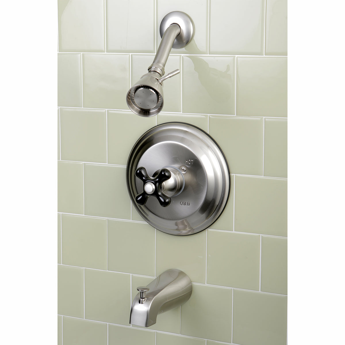 Duchess Tub and Shower Faucet with Cross Handle