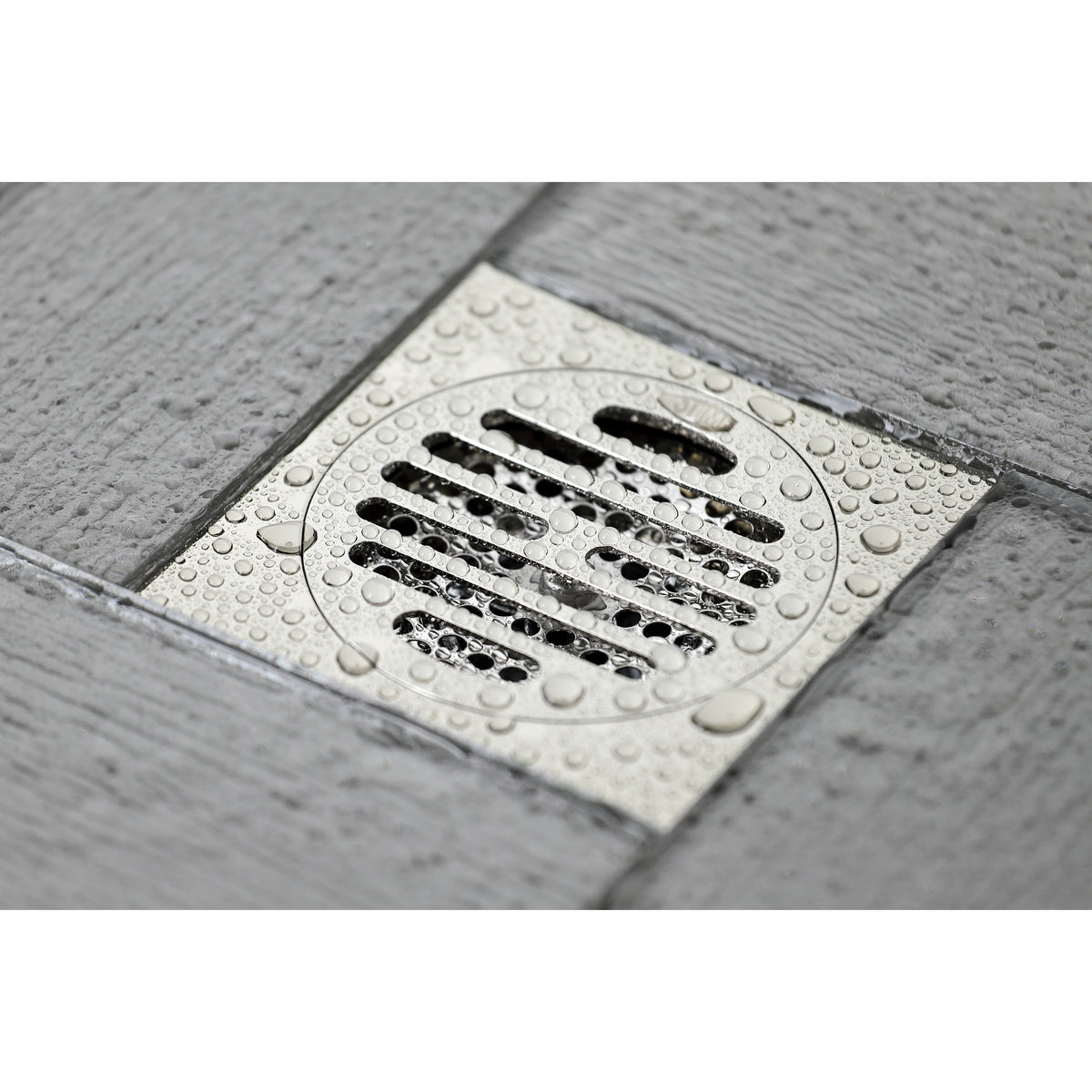 Kingston Brass Watercourse Symmetric 4&quot; Square Grid Shower Drain
