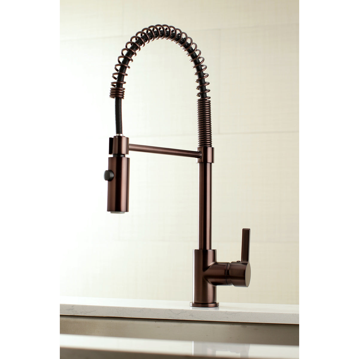 Gourmetier LS8777CTL Continental Single-Handle Pre-Rinse Kitchen Faucet