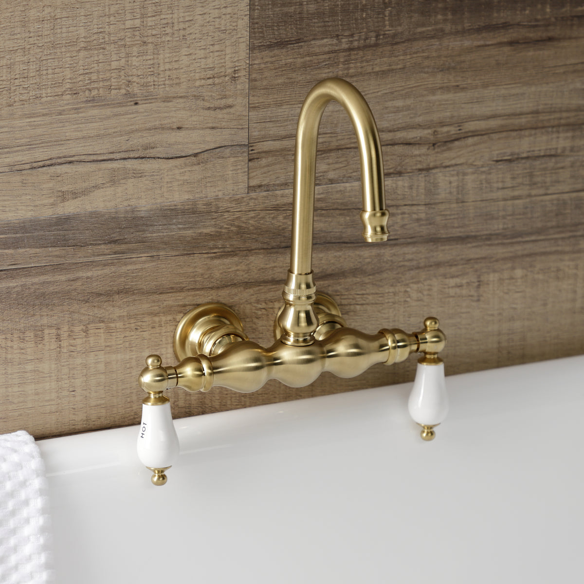 Aqua Vintage 3-3/8 Inch Wall Mount Tub Faucet