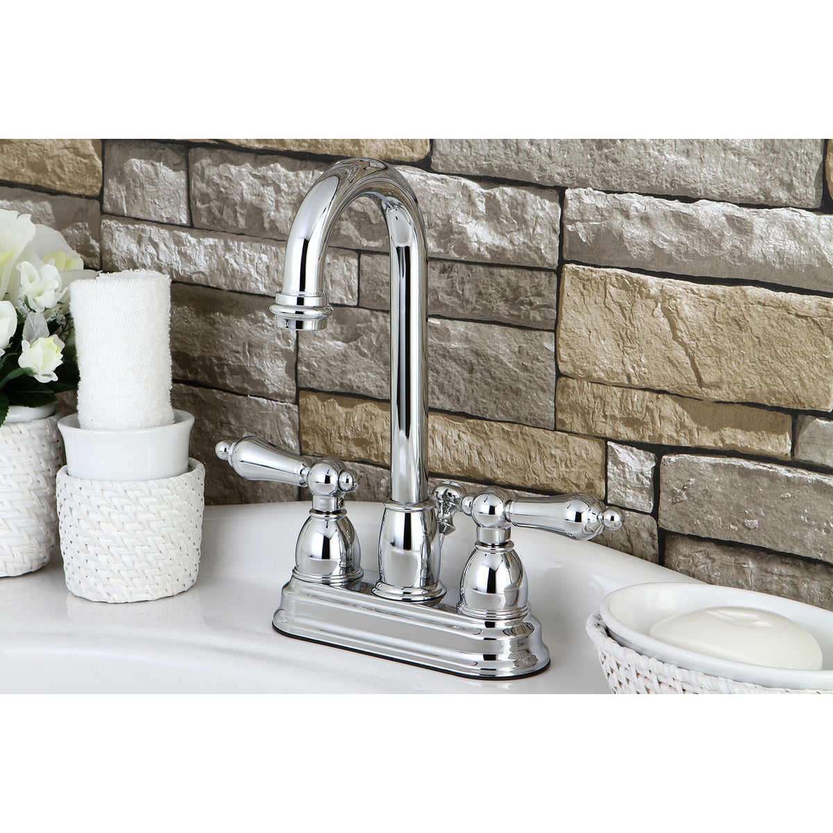 Kingston Brass KB3611AL 4 in. Centerset Bathroom Faucet