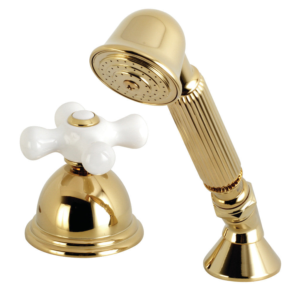 Kingston Brass Deck Mount Hand Shower with Diverter for Roman Tub Faucet