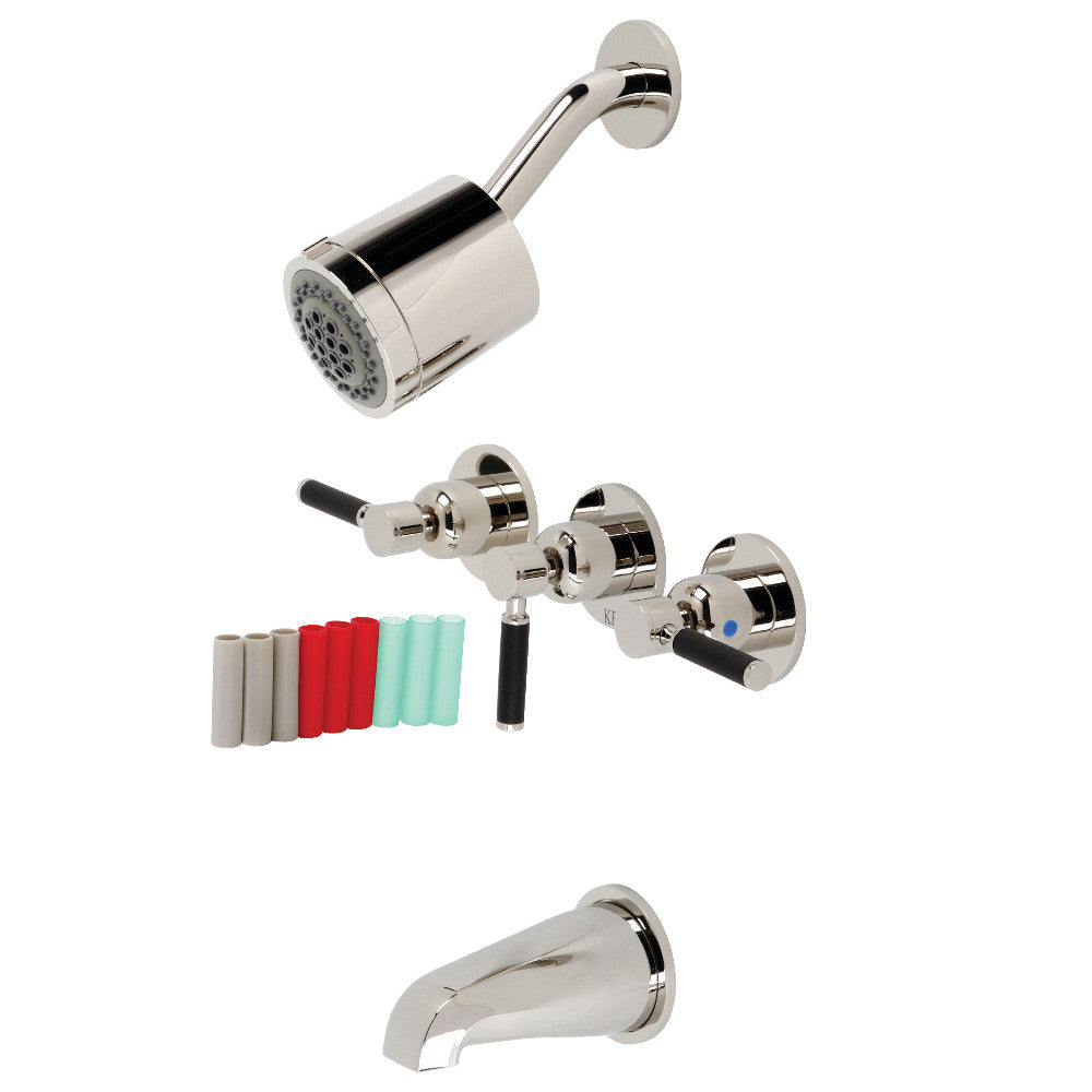 Kaiser Three-Handle Tub and Shower Faucet
