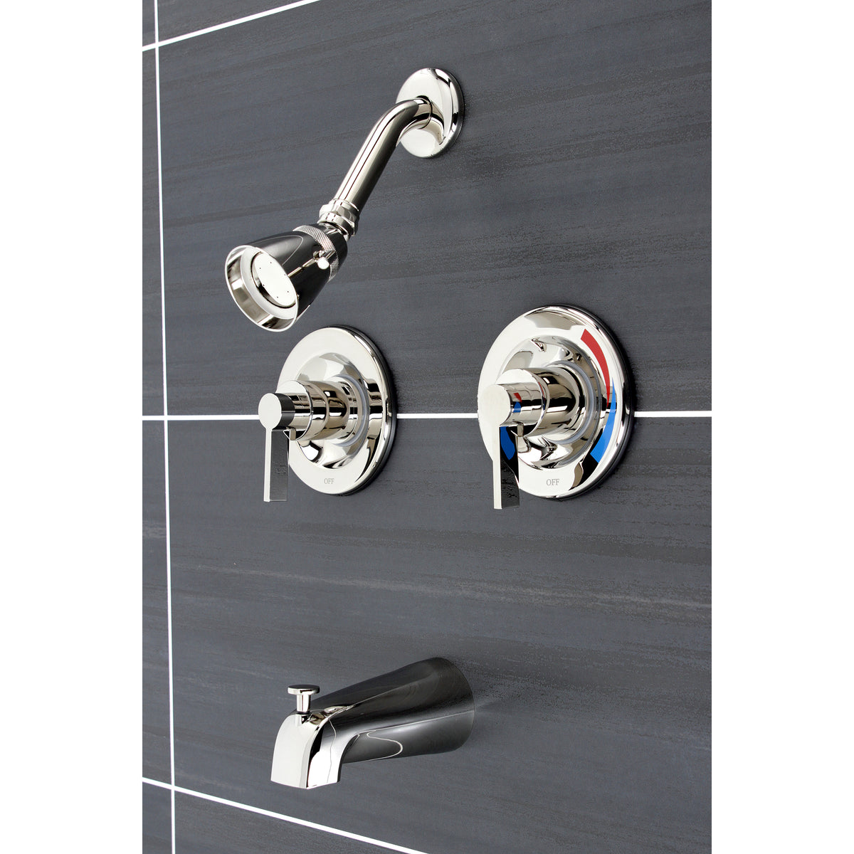 NuvoFusion Two-Handle Tub and Shower Faucet with Volume Control