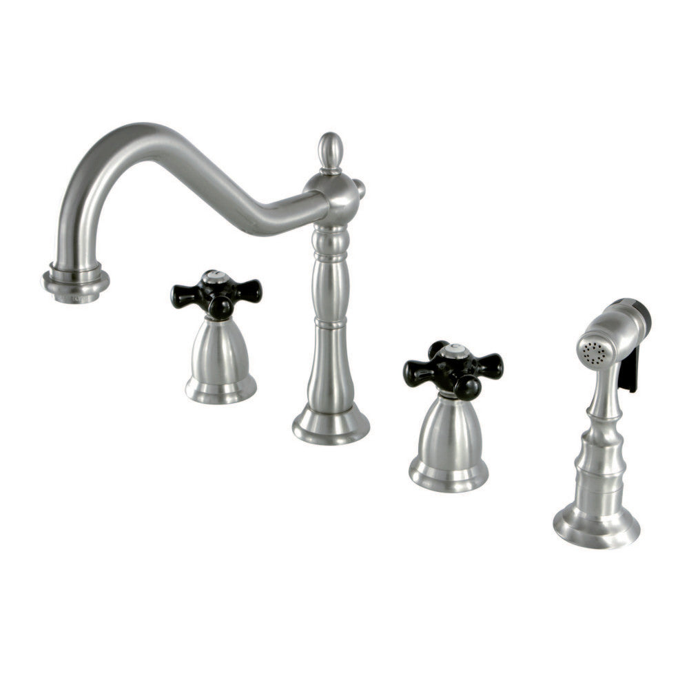 Kingston Brass KS1798PKXBS Widespread Kitchen Faucet
