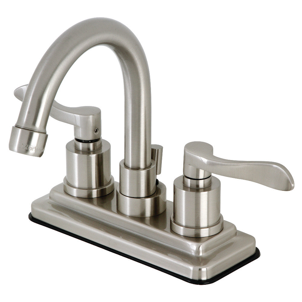 Kingston Brass KS8665DFL NuWave 4 in. Centerset Bathroom Faucet with Brass Pop-Up